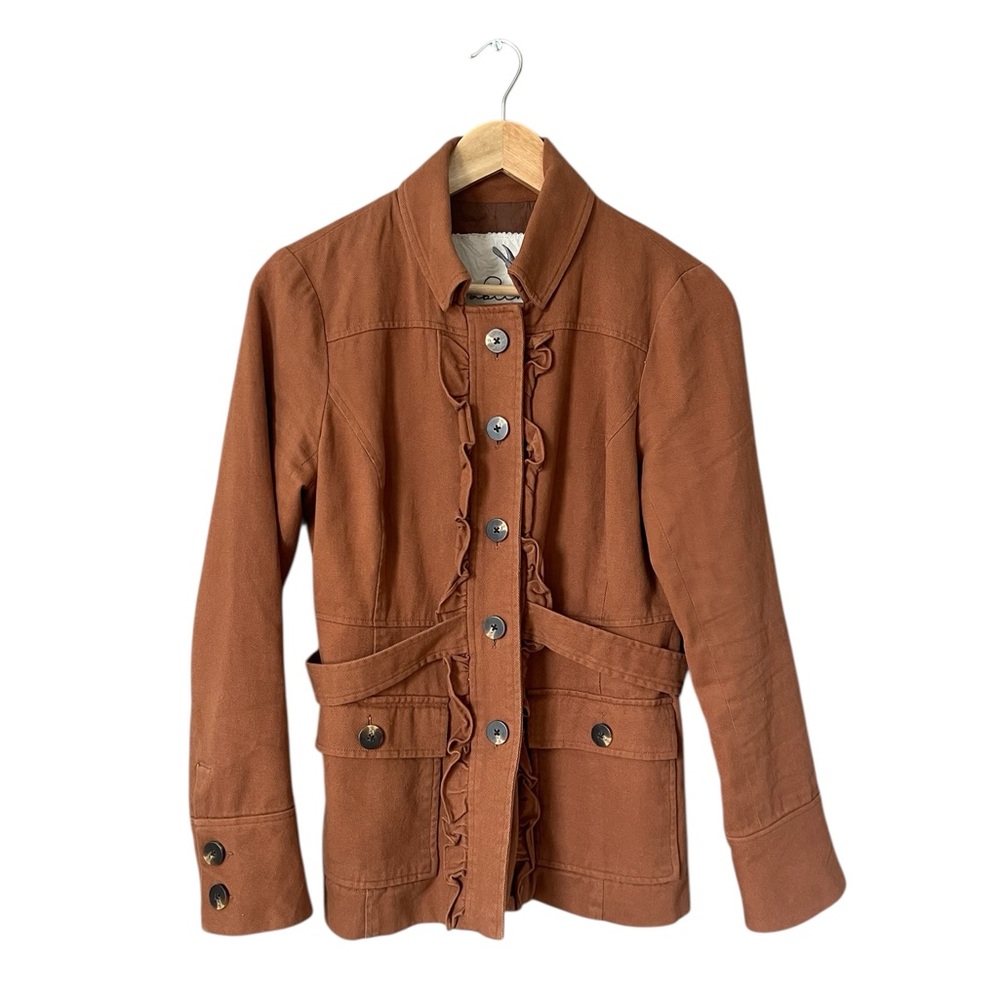 Anthropologie Tabitha Ruffle Barn Jacket